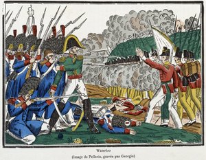Slaget vid Waterloo, 18 juni av French School
