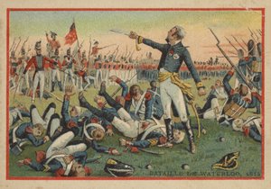 Slaget vid Waterloo 1814 av French School