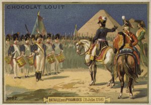 Slaget vid pyramiderna, Egypten, 21 juli 1798 av French School