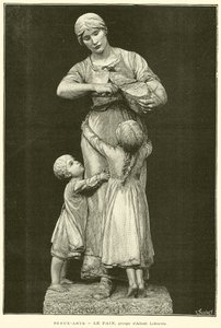 Fine Arts, Le Pain, grupp av Albert Lefeuvre (gravyr) av French School