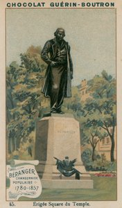 Beranger, Chansonnier Populaire, 1780-1857, Erigee Square du Temple av French School