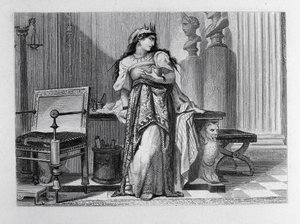 Berenice, illustration för Berenice av Jean Racine (1639-99) av French School