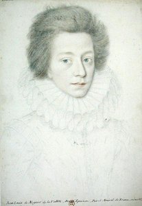 Bernard de Nogaret de La Vallette (1592-1661) hertig av Epernon (penna på papper) av French School
