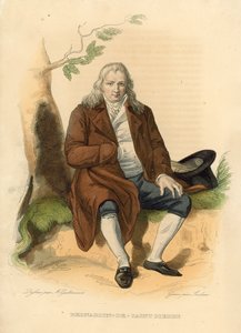 Bernardin-de-Saint Pierre (färgad gravyr) av French School