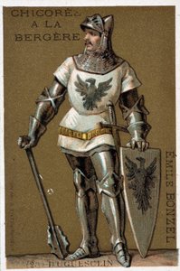 Bertrand du Guesclin (Duguesclin) (v. 1320-1380). Konstapel i Frankrike av French School