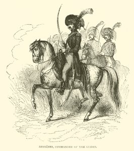 Bessieres, befälhavare för guiderna (gravyr) av French School