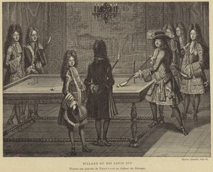 Biljardbord av kung Ludvig XIV av Frankrike av French School