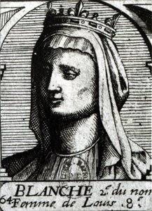 Blanche av Kastilien (1188-1252) drottning av Frankrike av French School