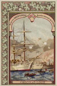 Bombardement av Chania, Kreta, grekisk-turkiska kriget, 28 mars 1897 av French School