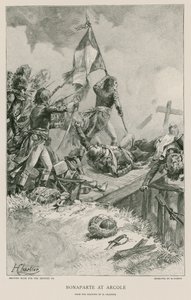 Bonaparte vid Arcole av French School