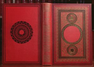 Bokomslag av North Against South av Jules Verne (1828-1905) (läder) av French School