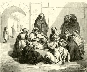 Boaz köper Noemis fält (gravyr) av French School