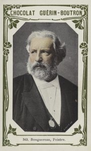 Bouguereau, målare (färgad bild) av French School