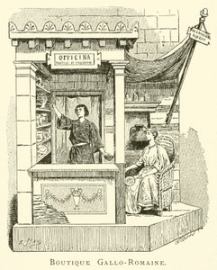 Boutique Gallo-Romaine (gravyr) av French School