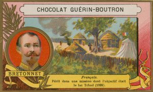 Bretonnet, fransk soldat och upptäcktsresande från 1800-talet av French School