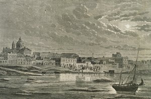Buenos Aires på 1860-talet (gravyr) av French School