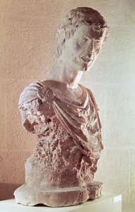 Byst av kejsar Fredrik II (1194-1250) (kalksten)