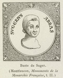Buste de Suger (gravyr) av French School