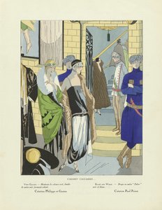 Cabaret Caucasien .., från Art-Gout-Beaute, pub.1920-talet (stenciltryck) av French School