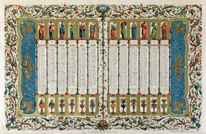 Kalender för 1843 av French School