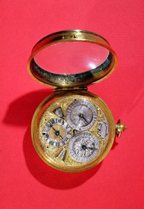 Kalenderur, ca 1690 (förgylld mässing)