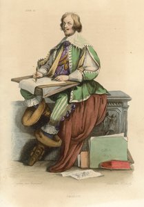 Callot (färgad gravyr) av French School
