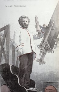 Camille Flammarion (1842-1925) från La Revue Illustre, publicerad januari 1891 av French School