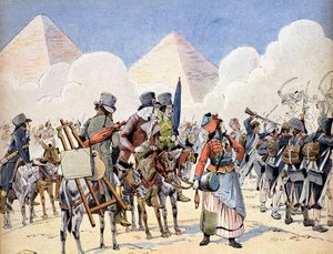 Kampanj (expedition) i Egypten (1798-1801): den franska armén i Egypten under Napoleon Bonaparte: konstnärerna som följer armén av French School