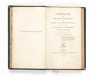 "Campaign of 1815", av Gaspard Gourgaud av French School