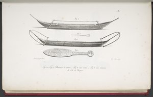 [Kanus und ein Keule von der Osterinsel], aus 