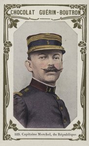 Kapten Marchal, av republiken (färgat foto) av French School