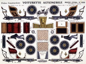 Bilvagn: Petites Constructions. 1800-talet. av French School
