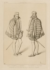 Kardinal Odet de Coligny (1517-1571) och Francois de Coligny (1557-1591) av French School