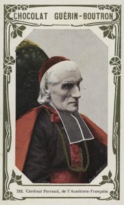 Kardinal Perraud, från Académie-Francaise (färgat foto) av French School