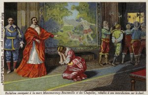 Kardinal Richelieu skickade Francois de Montmorency-Bouteville och Comte de Chapelles för att avrättas för att ha trotsat sitt förbud mot duellering, 1627 av French School