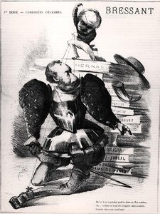 Karikatyr av Jean Baptiste Francois Bressant (1815-86) som Don Carlos i 