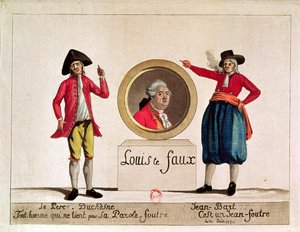 Karikatyr av Louis XVI, Louis le Faux, från Le Pere Duchesne, juni 1791 av French School
