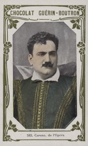 Caruso, de lOpera (färgat foto) av French School