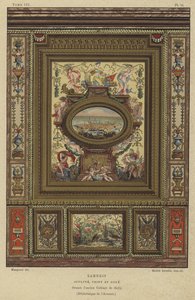 Ristade, målade och förgyllda paneler av French School