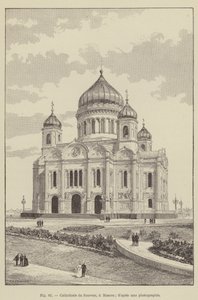 Frälsarens katedral, Moskva (gravyr) av French School