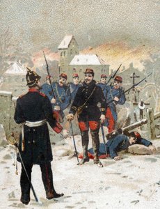 Kyrkogården i Loigny den 2 december av French School