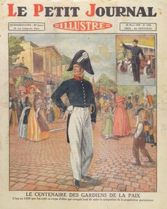Centenary of the Guardians of the Peace, omslagsillustration av Le Petit Journal, 24 mars 1929