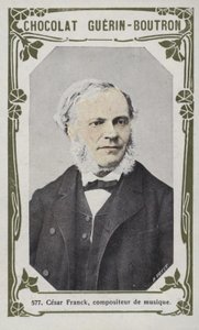 Cesar Franck, musikkompositör (färgad bild) av French School