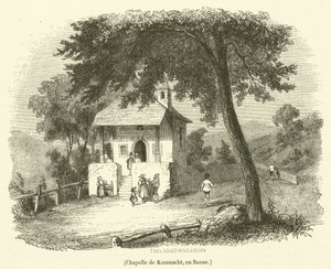 Kapellet i Kussnacht, Schweiz (gravyr) av French School