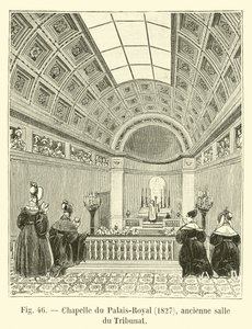Kapellet i Palais-Royal, 1827, tidigare rum i Tribunatet av French School