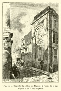 Kapellet i Collège de Mignon, i hörnet av rue Mignon och rue Serpente av French School