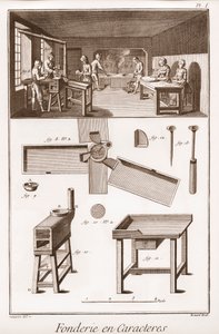 Character Foundry - "" The Great Encyclopedie, or Dictionary of the Sciences, Arts and Professions" av Denis Diderot (1713-1784) och Jean d
