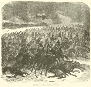 Anklagelse för Cuirassiers vid Eylau (gravyr) av French School
