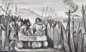 Karl III den tjocke (839-88) lönar sig för vikingainkräktarna 886, från 