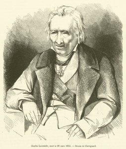 Charles Lacretelle, död 28 mars 1855 (gravyr) av French School